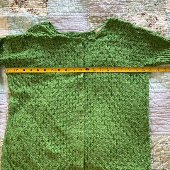 Sezane Adela Cardigan Bright Green - Size S - Picture 6 of 6